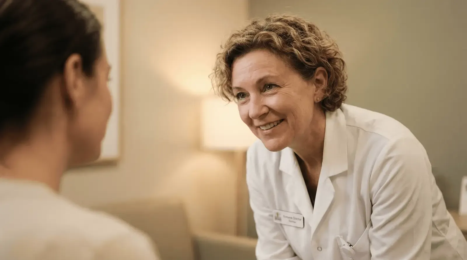 Person reviewing their health results with a doctor via telehealth