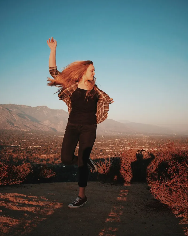 Person feeling energised and confident