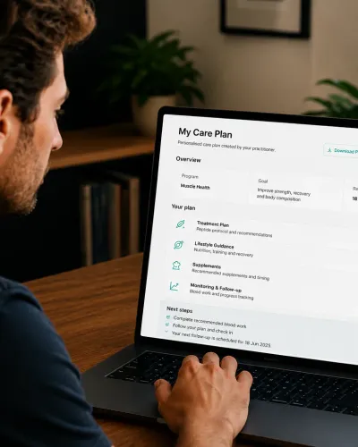 Receive your personalised care plan